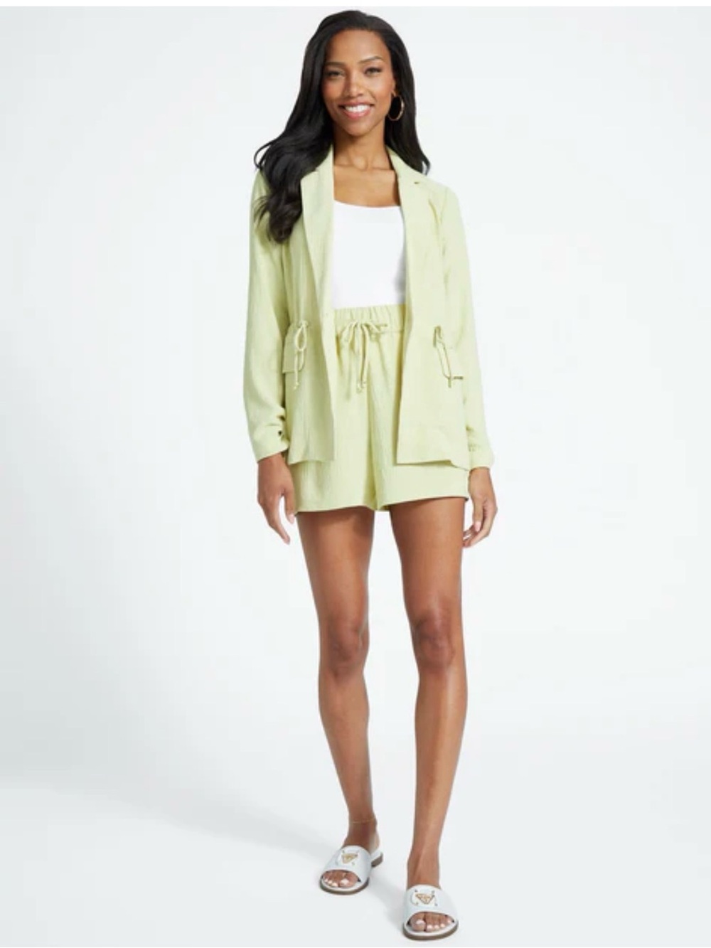 Guess LA Light Green Women’s Blazer Jacket